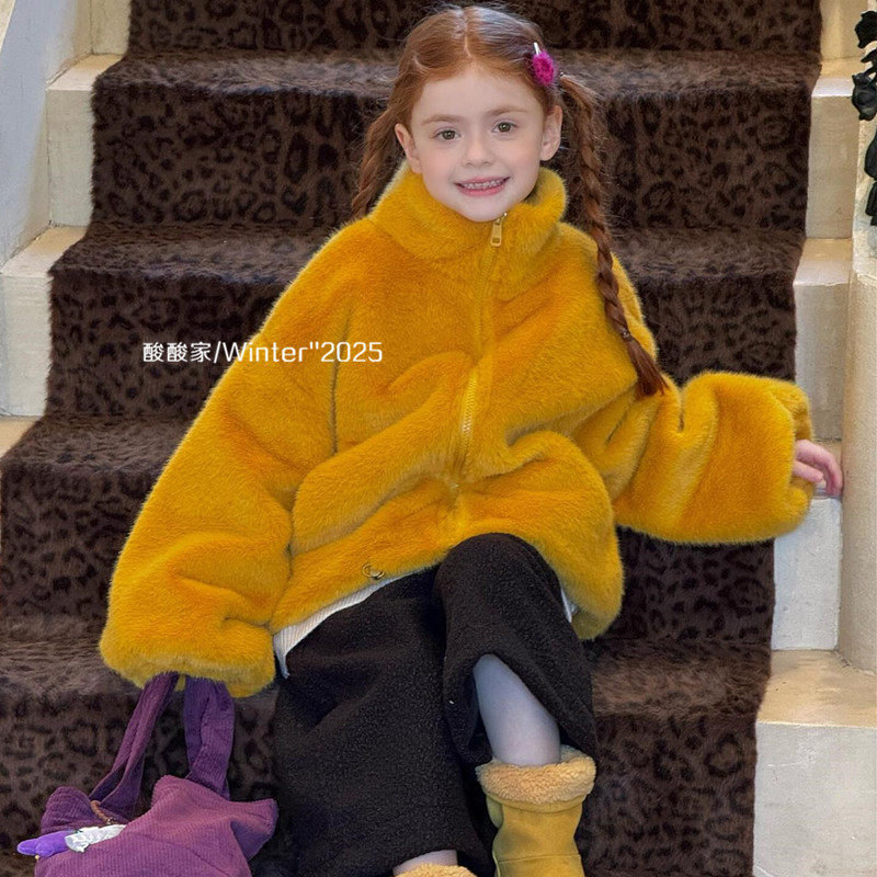 女童加绒保暖拉链毛毛衣冬季新品韩系女宝宝可爱加厚短款上衣外套,童装/婴儿装/亲子装,普通外套,淘宝优惠券,粉丝福利购,淘宝优惠卷