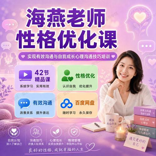 海燕老师性格优化课实现有效沟通与自我成长心理沟通技巧培训