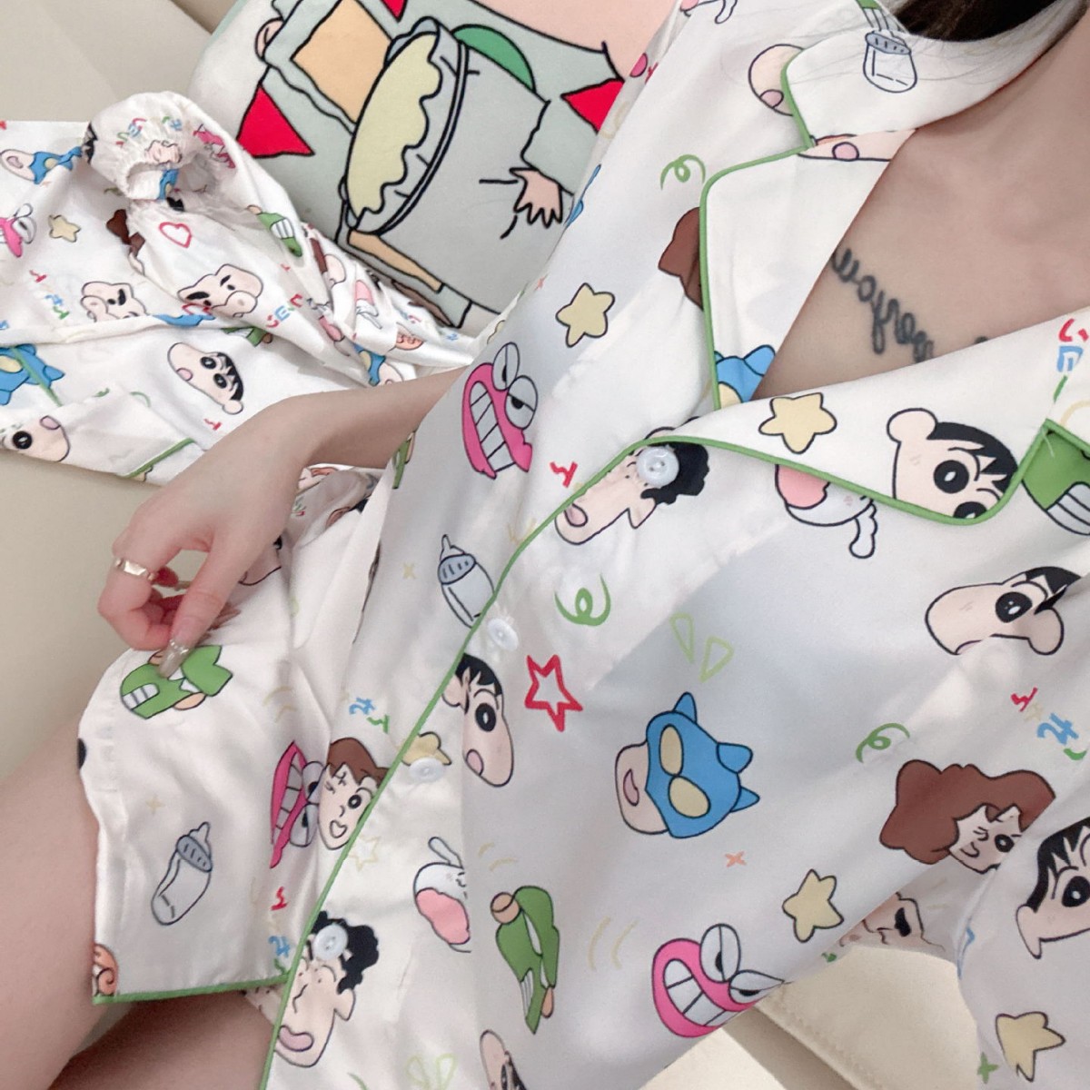 2025新款蜡笔小新睡衣女春秋季