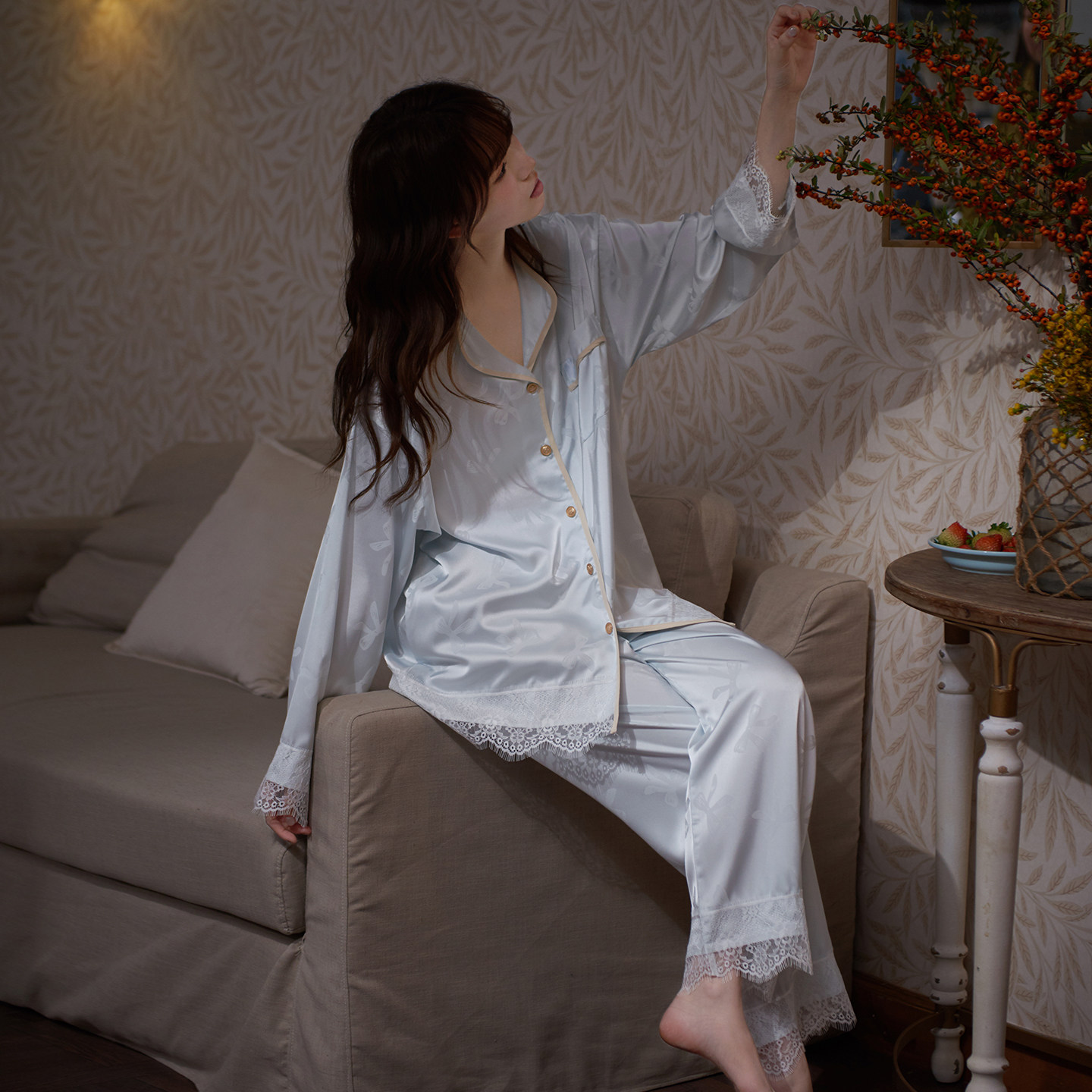 马克公主气质轻奢高级冰丝睡衣女款2026新款独特漂亮春夏季家居服