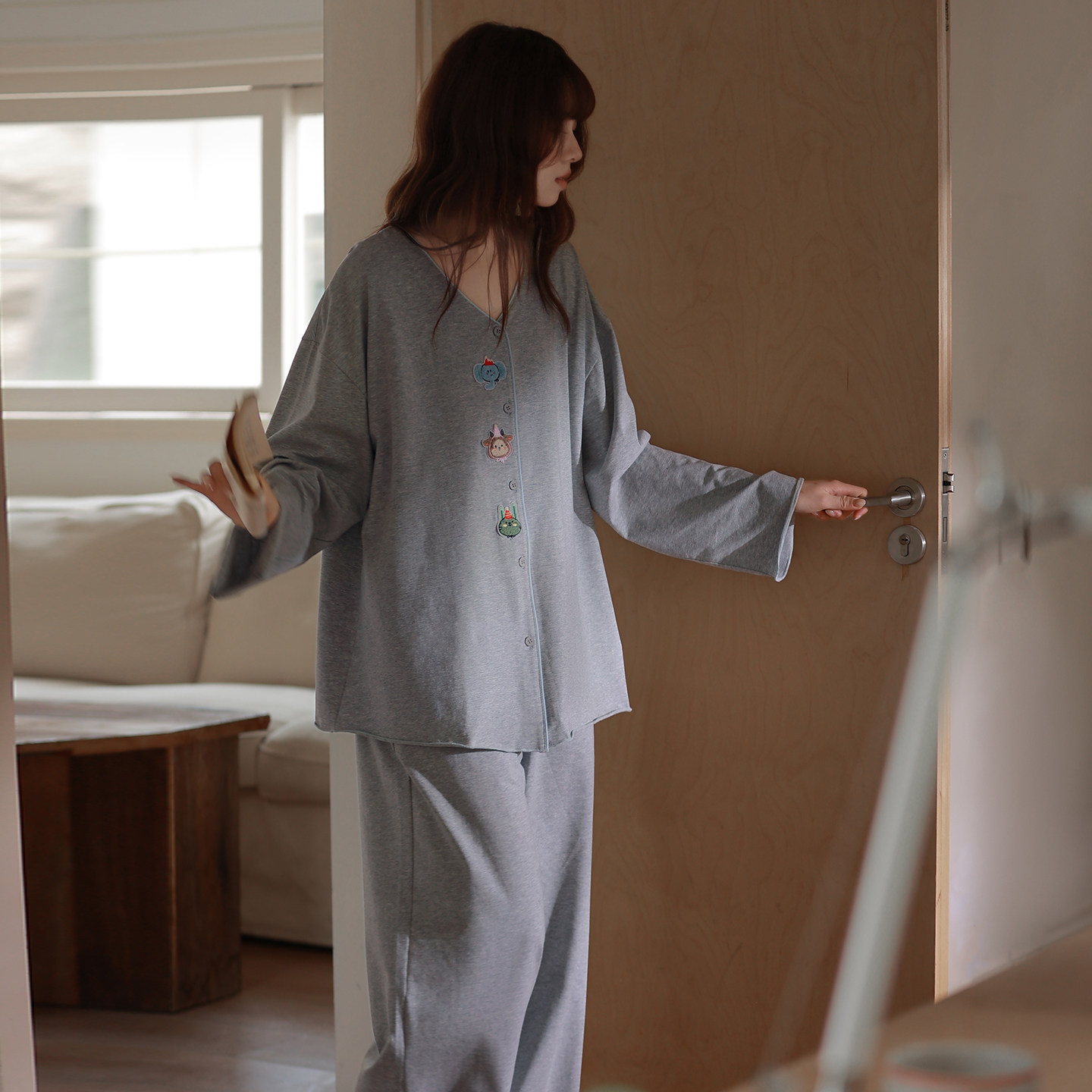 马克公主纯棉可爱睡衣女款春秋26年新款独特慵懒可外穿卡通家居服