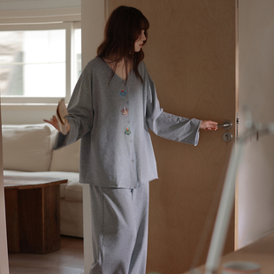 马克公主纯棉可爱睡衣女款春秋26年新款独特慵懒可外穿卡通家居服