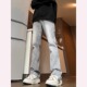 复古微喇牛仔裤 高街vibe潮牌 子美式 男2024新款 春秋宽松直筒痞帅裤