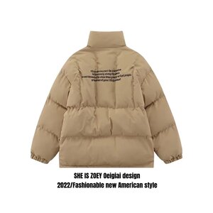 高街oversize棉服男女冬季加厚高级感情侣棉衣外套102B-M131P108图片