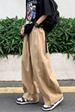 水洗棉直筒宽松阔腿裤子街头复古工装休闲长裤男女102B-K259P45，男装工装外套，星座102B