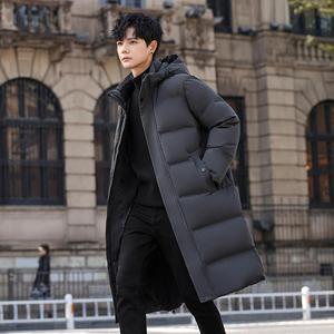冬羽绒服男连帽中长款加厚工装外套情侣羽绒衣外套102B-Y8810P265图片