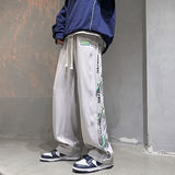 裤子男潮牌秋款设计感直筒宽松垂感ins高街运动裤男102B-K4939P48，女装休闲裤，星座102B