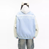 秋2025美式高街刺绣棒球服夹克字母百搭情侣外套102B-JK8837P78，男装夹克，星座102B