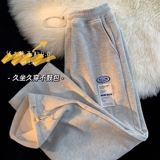 华夫格运动休闲裤秋新款学生韩版直筒休闲裤102B-K501P40加绒45，男装休闲裤，星座102B