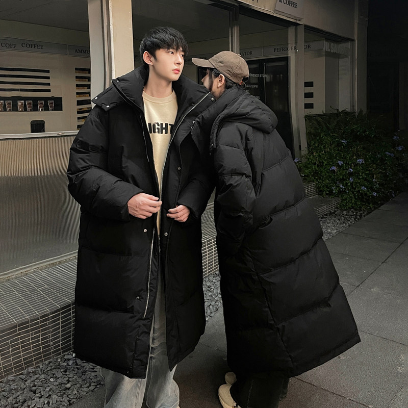 加厚潮男大领子连帽中长情侣款宽松保暖羽绒服男女102B-Y5926P225,男装羽绒服,星座102B