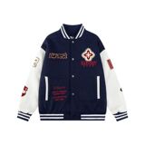 美式复古字母刺绣拼接棒球服潮流百搭学生夹克外套102B-JK885P78，男装夹克，星座102B