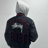 美式高街Vibe风限定棒球服字母印花情侣潮流夹克102B-JK5191P68，男装夹克，星座102B