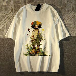 纯棉精梳嘻哈小丑印花短袖t恤男女夏季潮牌T恤上衣102B-T1805P30图片