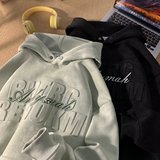 春款鹿皮绒连帽卫衣男美式潮牌重磅硬挺高级感上衣102B-W3105P58，男装卫衣，星座102B