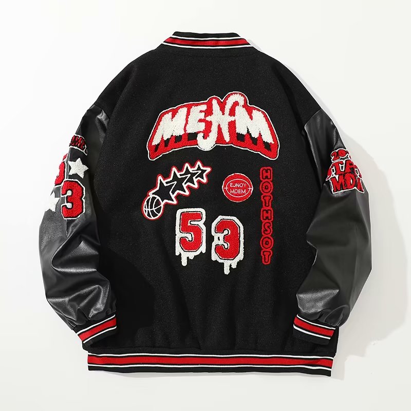 美式棒球服男女穿搭高街设计小众ins潮夹克情侣外套102B-W854P85,男装夹克,星座102B