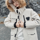 直播可吃货羽绒服冬潮流户外情侣工装羽绒衣男102B-Y014P100特价，男装羽绒服，星座102B