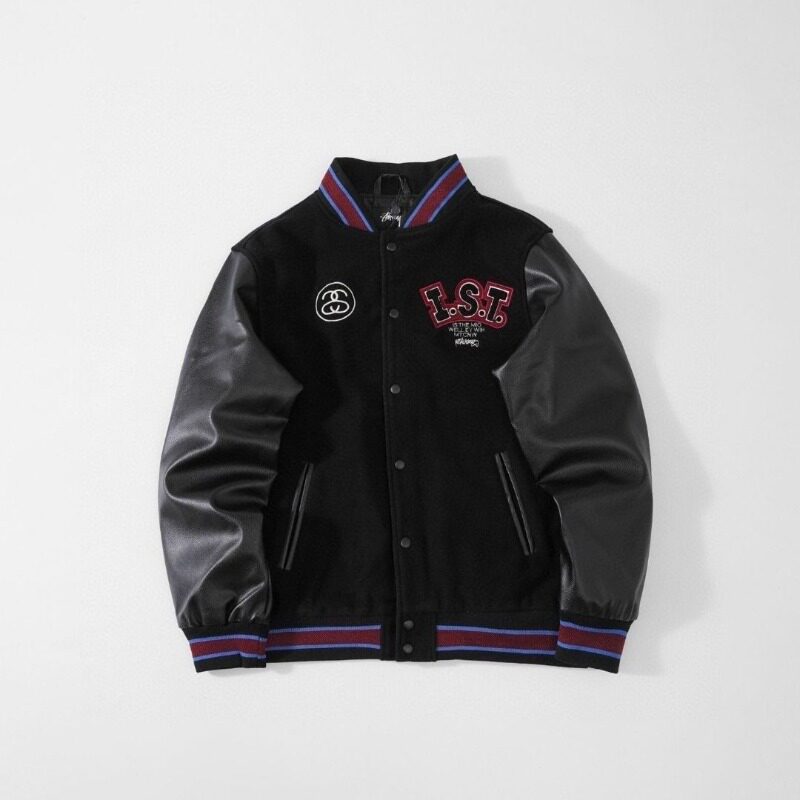 美式复古棒球服外套潮牌宽松休闲情侣夹克上衣嘻哈102B-JK146P68,男装夹克,星座102B