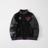 美式复古棒球服外套潮牌宽松休闲情侣夹克上衣嘻哈102B-JK146P68，男装夹克，星座102B