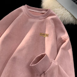 秋2025厚款麂皮绒卫衣韩版休闲宽松卫衣男女外套潮102B-W8219P48，女装短外套，星座102B