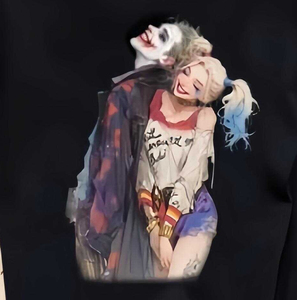 纯棉夏季美式暗黑风男女情侣宽松百搭印花短袖T恤102B-T0836P30图片
