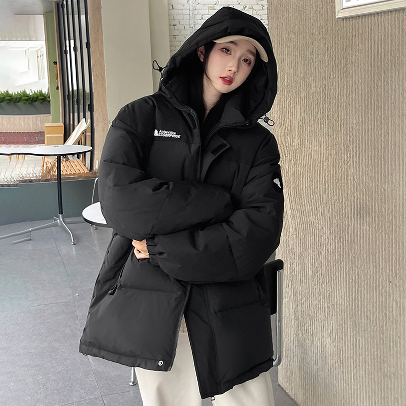 加厚潮字母印花连帽工装情侣款宽松拼接羽绒服男女102B-Y5920P185,男装羽绒服,星座102B