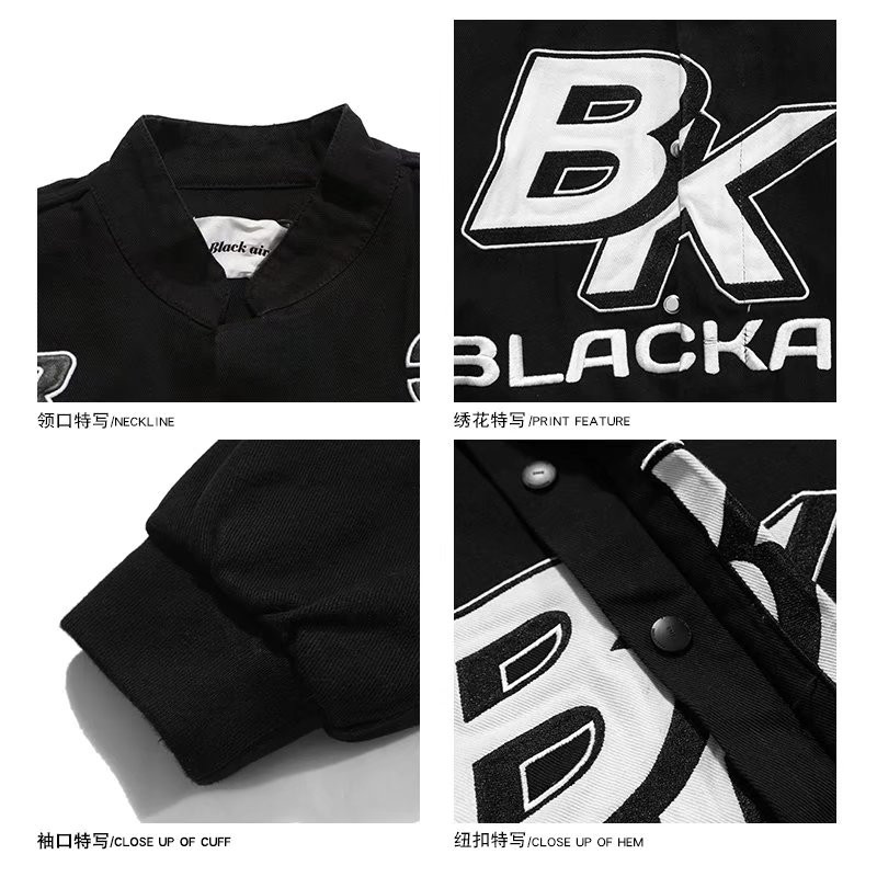 非淘系卖美式高街刺绣外套男潮牌棒球服男情侣装夹克102B-J108P85,男装夹克,星座102B