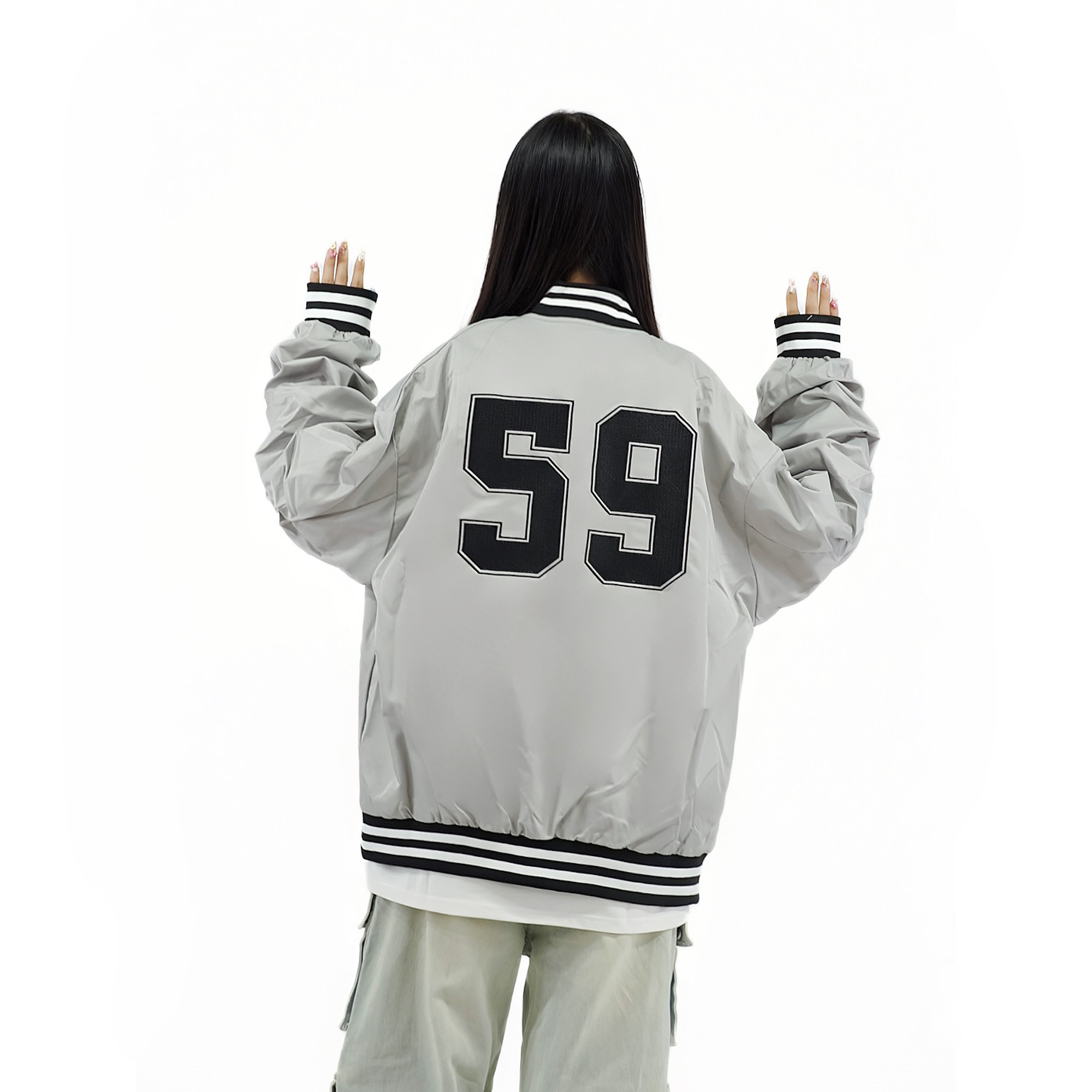 秋2025韩系棒球服外套美式慵懒chic情侣夹克男女潮102B-JK834P78,男装夹克,星座102B