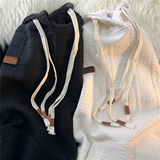 春款提花双绳双层帽宽松小众港风卫衣常规百搭外套102B-W2522P45，男装卫衣，星座102B