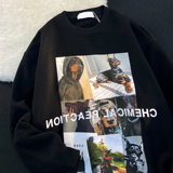 秋欧美复古hiphop嘻哈炸街长袖卫衣原宿宽松上衣男女102B-W424P38，男装卫衣，星座102B