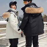 可直播吃货羽绒服狐狸毛领加厚反光条工装鸭绒102B-Y068P200特价，男装羽绒服，星座102B