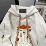 加绒刺绣连帽衫加绒卫衣韩版独特别致上衣102B-W2755P55加绒65，男装卫衣，星座102B