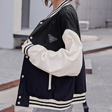 秋2025双面穿拼色棒球服宽松学生外套休闲夹克上衣102B-JK849P78，男装夹克，星座102B
