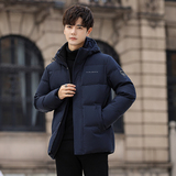 冬羽绒服男连帽渐变加厚工装外套情侣羽绒衣外套102B-Y5232P175，男装羽绒服，星座102B