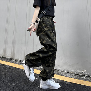 年后大货高街复古hiphop嘻哈迷彩工装裤显瘦裤男女102B-K8803P68图片