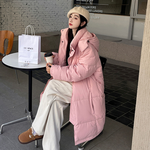 加厚潮男大领子连帽中长情侣款宽松保暖羽绒服男女102B-Y5932P185，男装羽绒服，星座102B