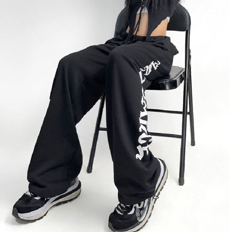 秋2025外贸欧美高腰束脚宽松jazz跳舞裤hiphop运动裤102B-K763P45,女装休闲裤,星座102B