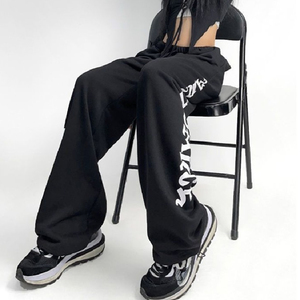 秋2025外贸欧美高腰束脚宽松jazz跳舞裤hiphop运动裤102B-K763P45图片