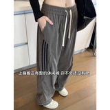 灯芯绒美式复古三条杠工装裤春夏新款休闲裤运动裤102B-K8217P45，男装工装外套，星座102B