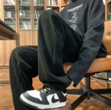 加绒加厚麦穗灯芯绒宽松休闲阔腿裤男休闲裤102B-K8205P45加绒55，男装卫衣，星座102B