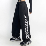 秋2025外贸欧美高腰束脚宽松jazz跳舞裤hiphop运动裤102B-K763P45，女装休闲裤，星座102B