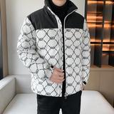 冬装羽绒服男NY菱格拼接加厚工装情侣羽绒衣外套102B-Y4310P185，男装羽绒服，星座102B