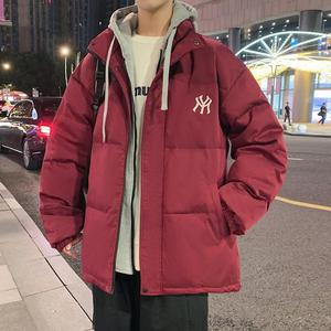 冬羽绒服男连帽假两件加厚百搭外套情侣羽绒衣外套102B-Y4911P145