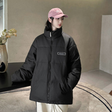 加厚潮字母挂件PU防水防风情侣短款宽松羽绒服男女102B-Y5918P165，男装羽绒服，星座102B