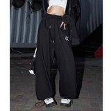 秋2025外贸欧美高腰抽绳宽松jazz跳舞瑜伽运动裤男女102B-K777P38，女装休闲裤，星座102B