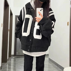 秋2025棒球服外套冷淡系设计感小众短款休闲夹克潮102B-JK5829P88图片