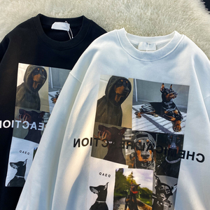 秋欧美复古hiphop嘻哈炸街长袖卫衣原宿宽松上衣男女102B-W424P38图片