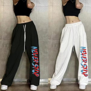 秋2025欧美跨境外贸高腰束脚宽松跳舞hiphop运动裤102B-K735P38,女装休闲裤,星座102B