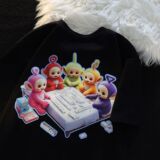 紧密220克美式天线宝宝卡通半袖夏时尚短袖宽松T恤102B-T7082P30，男装T恤，星座102B