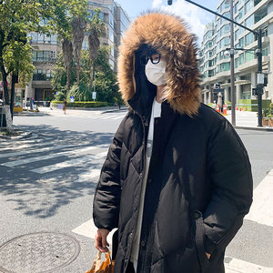 冲量降价加厚帅气连帽车明线情侣中长款宽松羽绒服102B-Y8868P175,男装羽绒服,星座102B