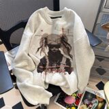 秋2025情侣纯棉银狐绒卫衣韩版宽松外套男女102B-W4007P48加绒58，女装短外套，星座102B